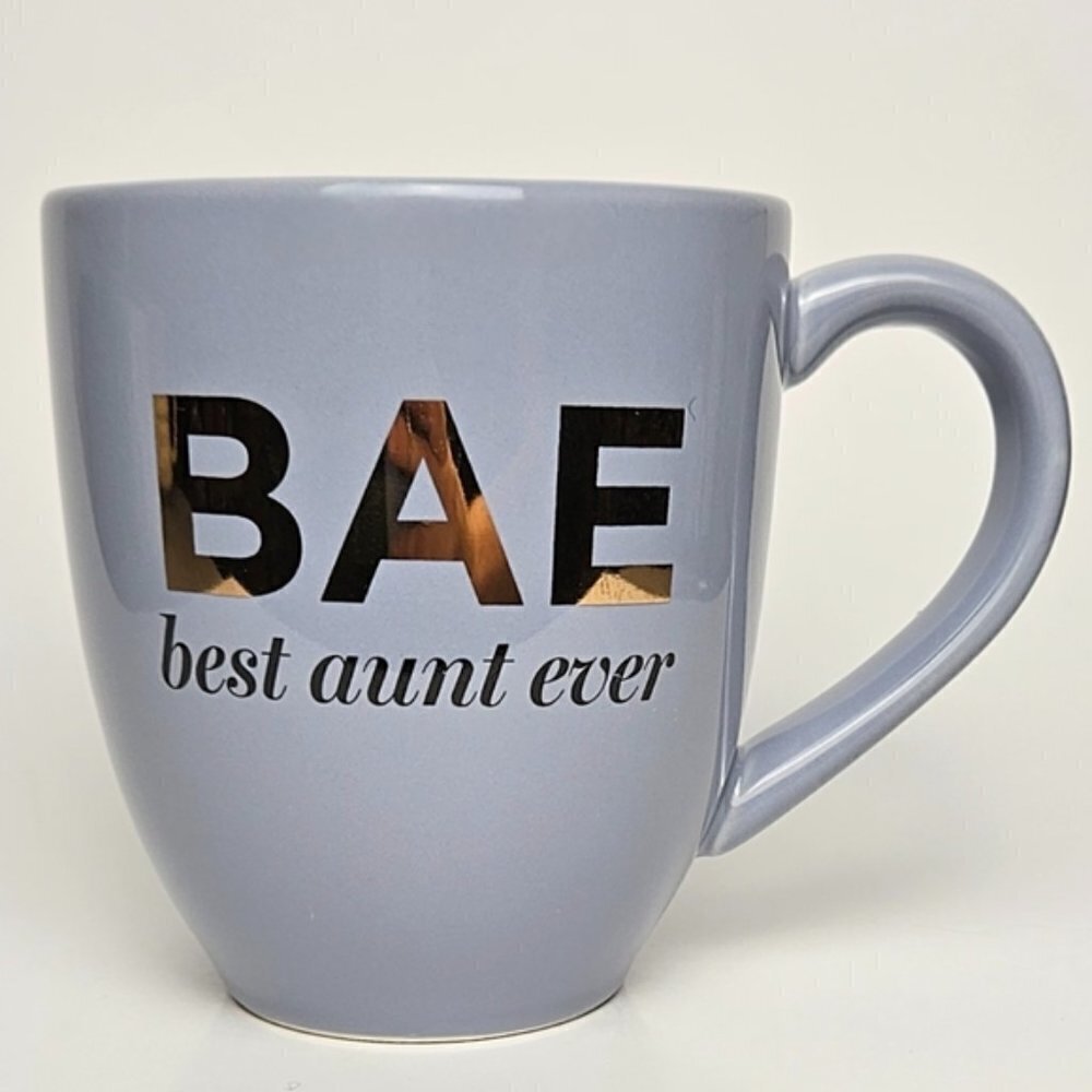 Indigo "BAE Best Aunt Ever" Inspirational Coffee Mug